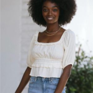 NWOT Madeline Puff Sleeve Blouse from Morning Lavender - Lush brand